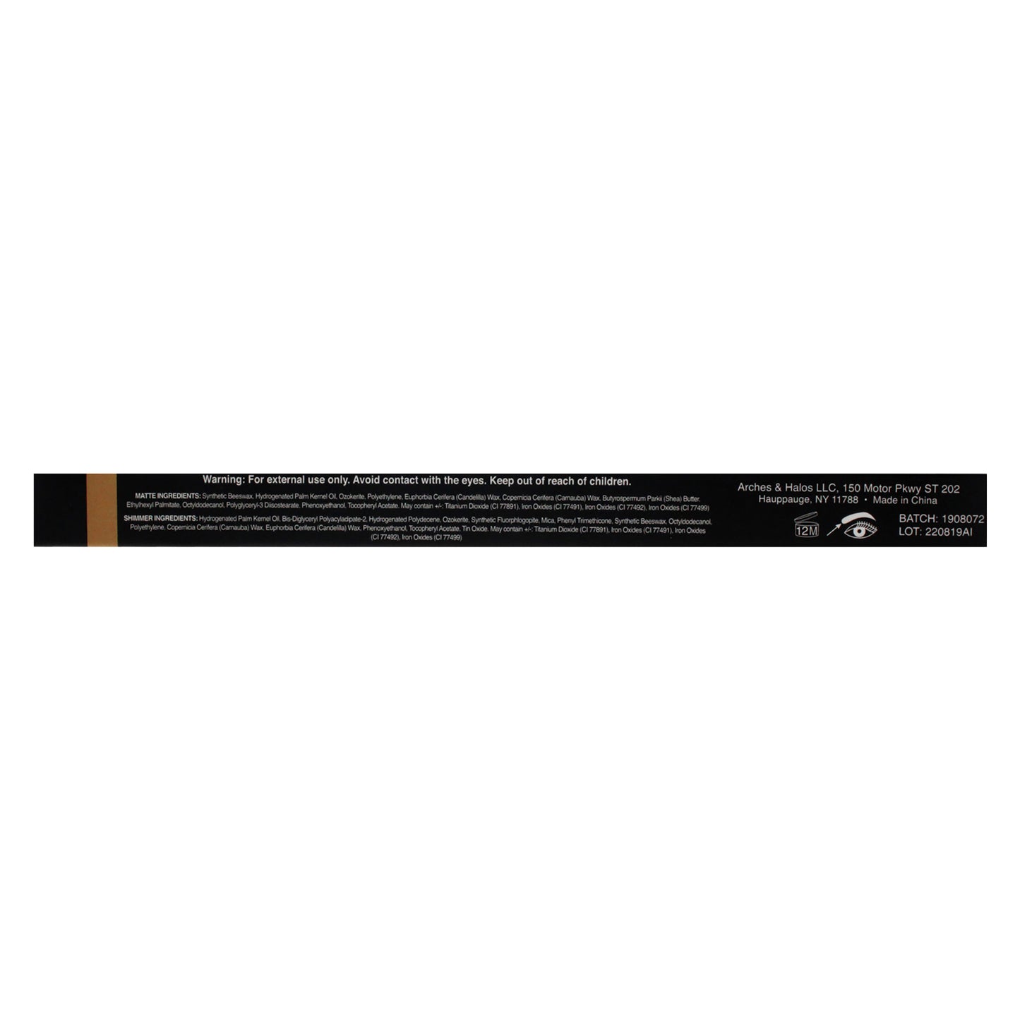 Dual-Ended Crayon - Matte Concealer & Satin Highlighter For Eyebrows