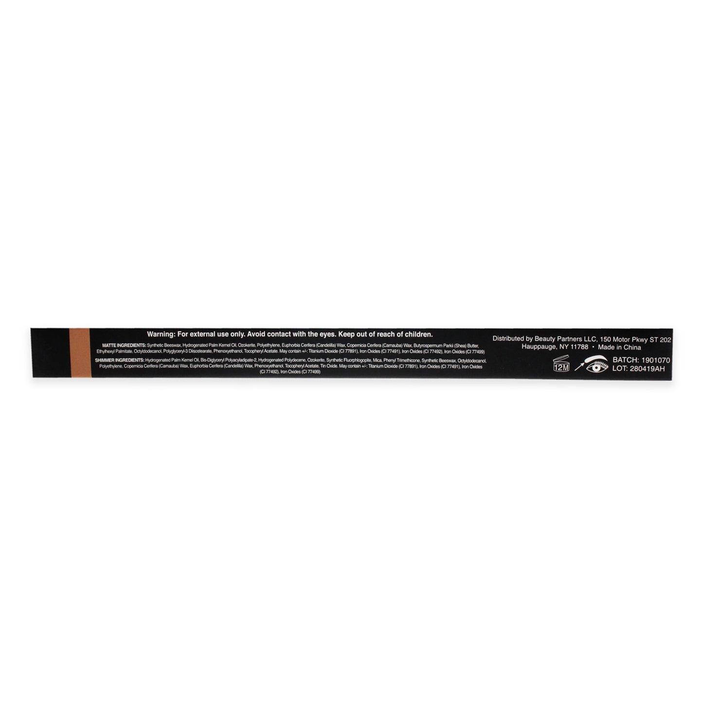 Dual-Ended Crayon - Matte Concealer & Satin Highlighter For Eyebrows