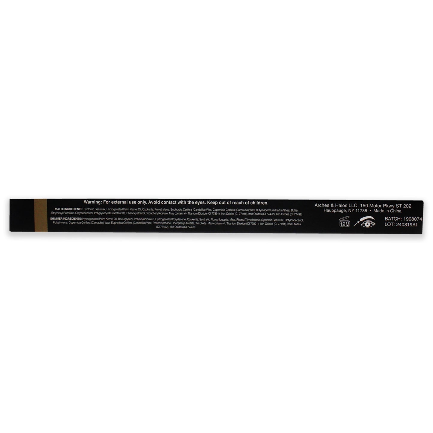 Dual-Ended Crayon - Matte Concealer & Satin Highlighter For Eyebrows