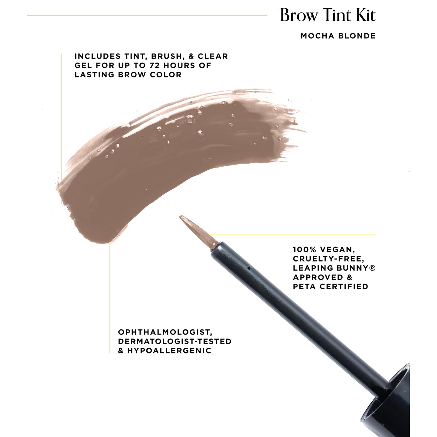 Brow Tint Kit - Semi-Permanent Color For Eyebrows