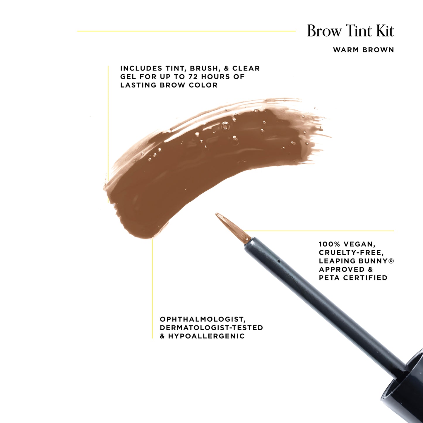 Brow Tint Kit - Semi-Permanent Color For Eyebrows