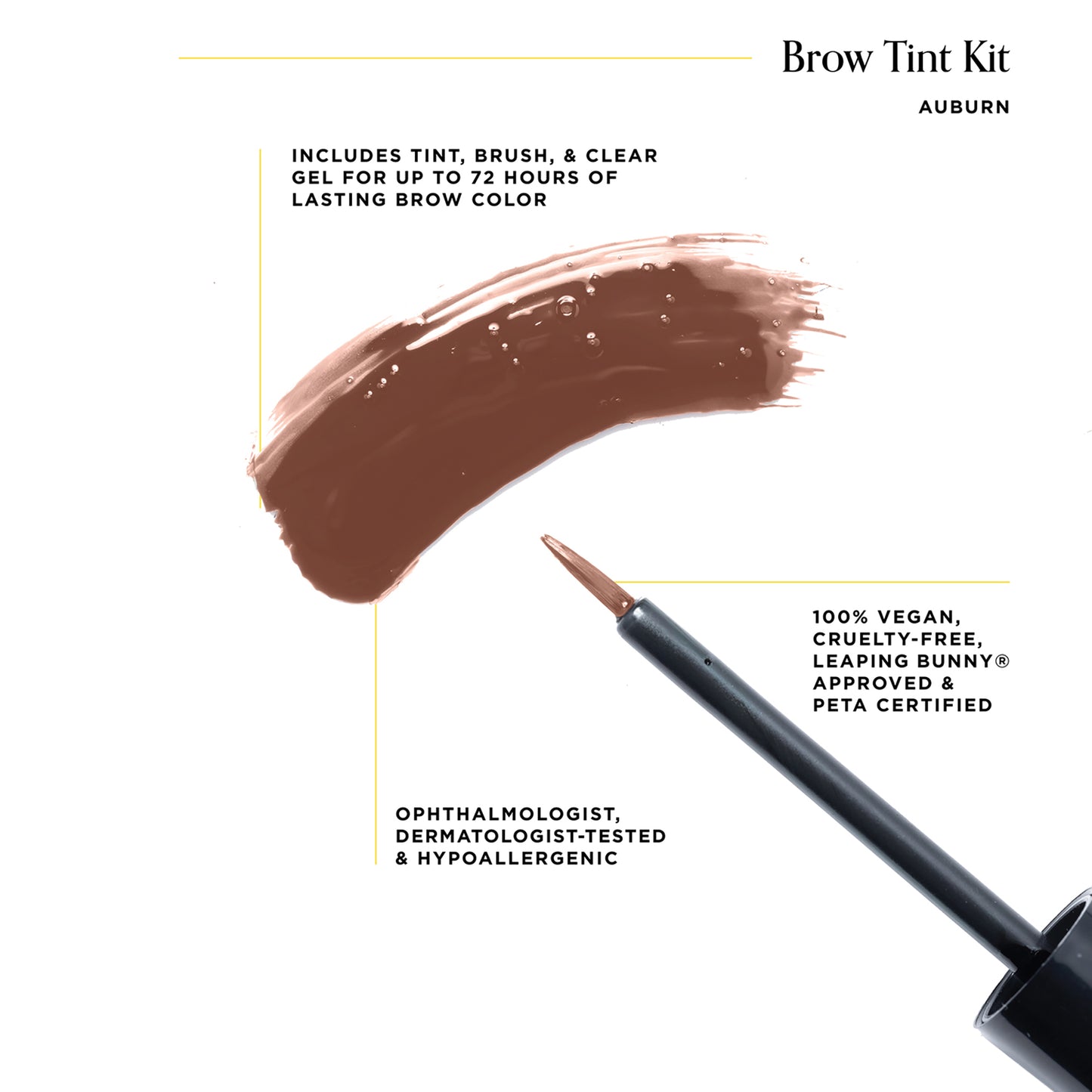 Brow Tint Kit - Semi-Permanent Color For Eyebrows
