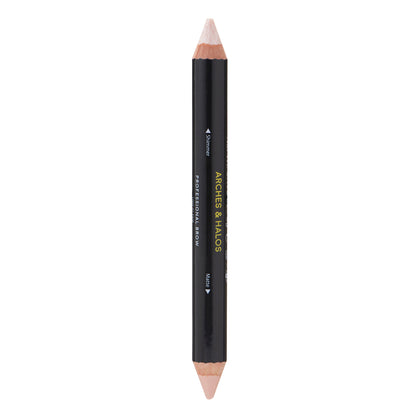 Dual-Ended Crayon - Matte Concealer & Satin Highlighter For Eyebrows