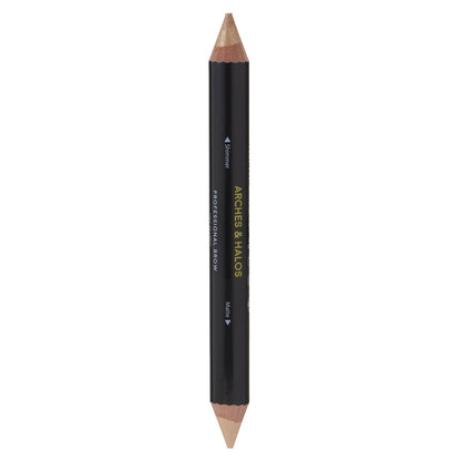 Dual-Ended Crayon - Matte Concealer & Satin Highlighter For Eyebrows