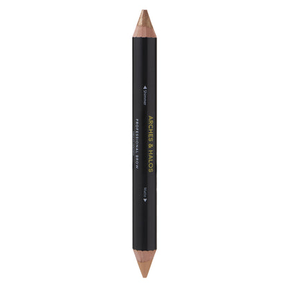 Dual-Ended Crayon - Matte Concealer & Satin Highlighter For Eyebrows