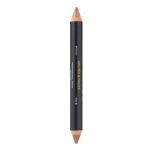 Dual-Ended Crayon - Matte Concealer & Satin Highlighter For Eyebrows