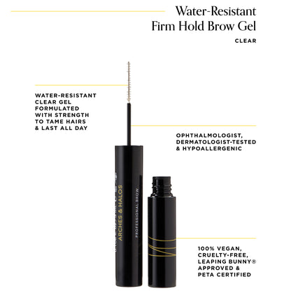Water Resistant Firm Hold Brow Gel - Clear