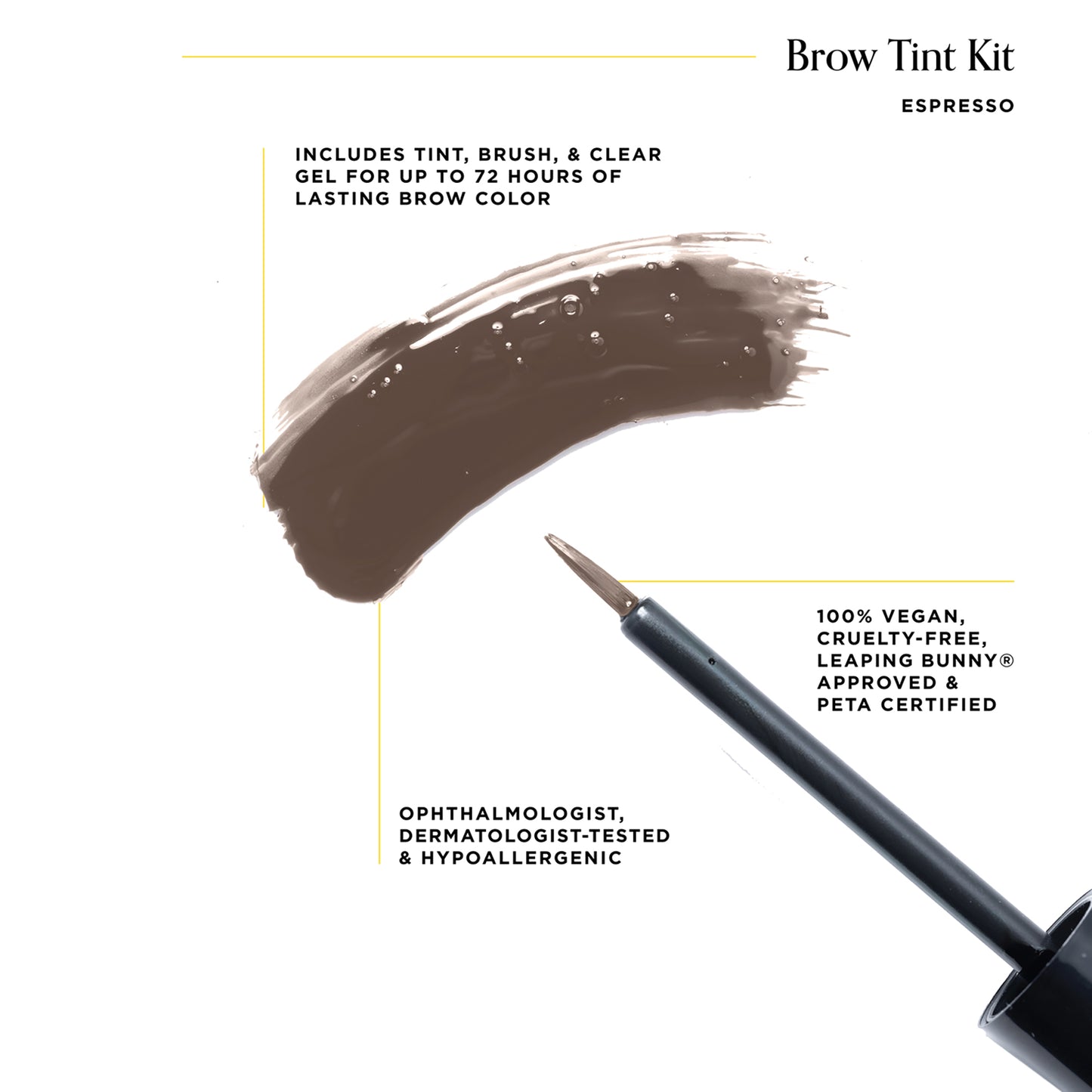 Brow Tint Kit - Semi-Permanent Color For Eyebrows